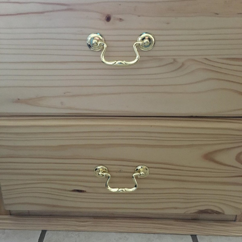 Polished Brass Finish Drop Pull Handle