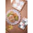 Kalalou Rectangle Checkered Serving Board in Marble and Wood 12" H