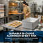 Plaques de cuisson en aluminium Express KitchQuip 45,7 x 66 cm (18 x 26 po), calibre 19, ensemble de 6, certifiées NSF