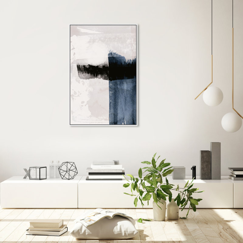 Abstract Bliss, Modern & Contemporary White by Oliver Gal - Graphic Art on Canvas, 36" H x 24" W x 1.5" D