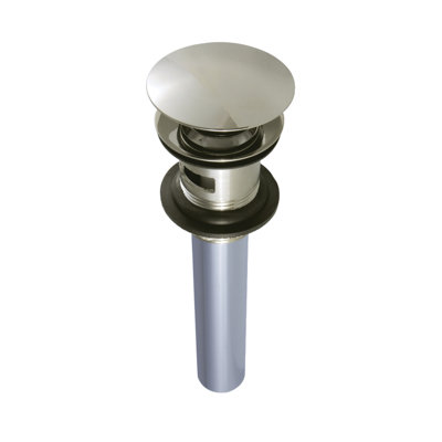 Kingston Brass Push Pop-Up Bathroom Sink Drain with Overflow, 22 Gauge