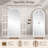 71" H x 31" W Solid Wood Window Pane Arch Full Length Mirror -1997694166