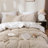 Solayne 100% Washed Cotton Duvet Cover Set with Faux Hemp Texture, Solid Color, Zipper Closure and Corner Ties-111685168-111685185