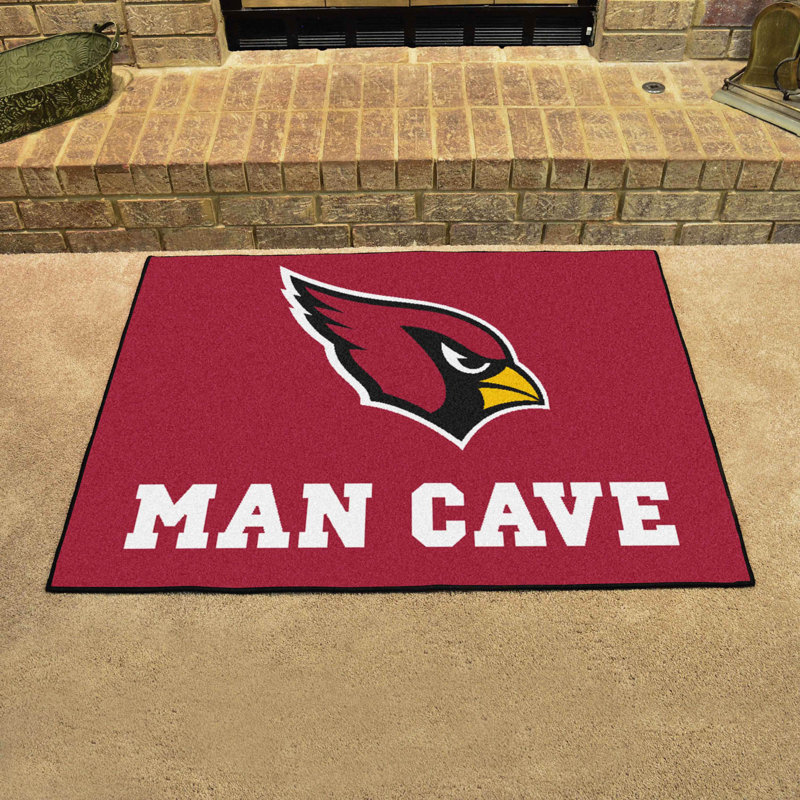 NFL Indoor Rug, Arizona Cardinals, Rectangle 2'10" x 3'7"