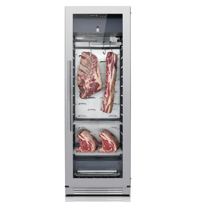 Ca'Lefort 24" Meat Aging Refrigerator 12.46 cu.ft Compact Dry Aging Fridge for Steak & Beef Meat, Built-in Dry Aging Refrigerator with Lockable Door, Dual Fan Circulation, UV Sterilization, Humidity & Temperature Control Professional Dry Aging Fridge