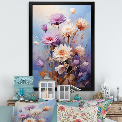 Bleu et mauve, symphonie de bleuets sur toile