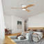 Ventilateurs de plafond en bois de 42 pouces avec lumières et télécommande, ventilateur de plafond encastré moderne à profil bas avec éclairage, 6 vitesses, moteur à courant continu réversible, pour chambre / extérieur / maison de campagne / patio-305529116-305529112-305529118