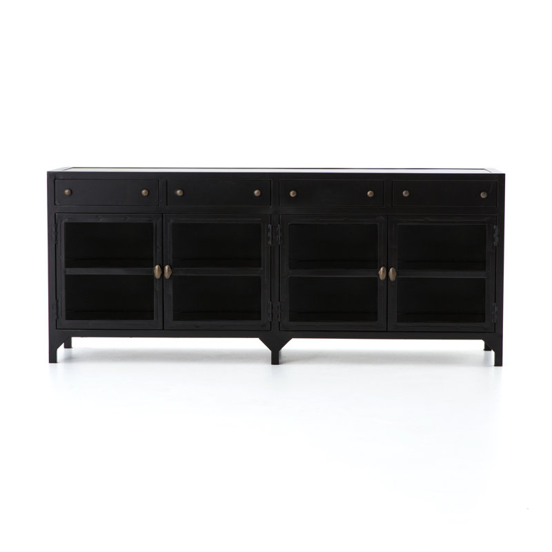 Shadow Box Glass Media Console