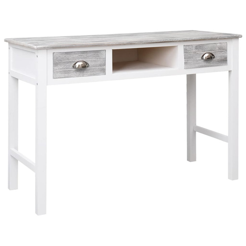 Bureau d'écriture, Brun / blanc