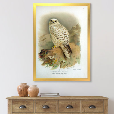 «Vintage Bird Life VII», peinture sur toile