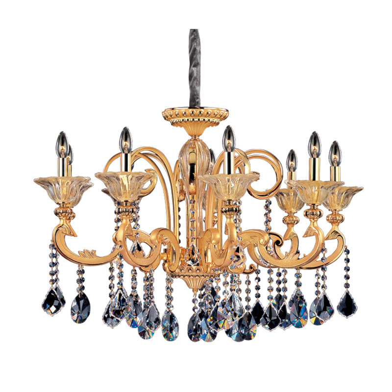 Lustre transparent Legrenzi 9 LT Allegri, Or deux tons / 24 ct, Firenze clair