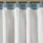 Embroidered Window Valance Blue 50X18"-1179779465