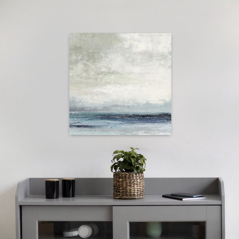 Outer Banks, architecture contemporaine abstraite, art de plage, H 18 po x l 18 po