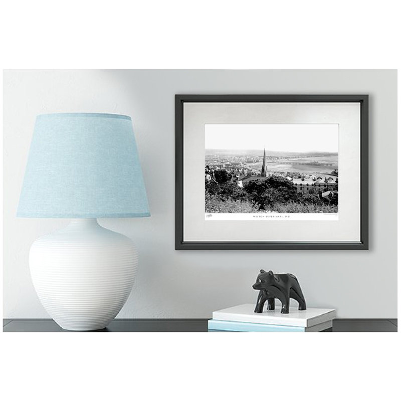 Weston-Super-Mare, 1923 - Single Picture Frame Print, 60cm H X 80cm W x 2cm D