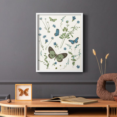«Botanical Page II», reproduction encadrée - bois massif