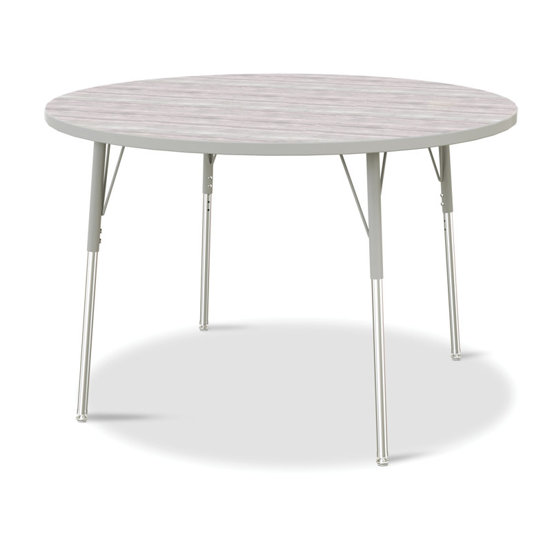 Tables rondes Berries, L 48 po x l 48 po, 24" - 31", gris