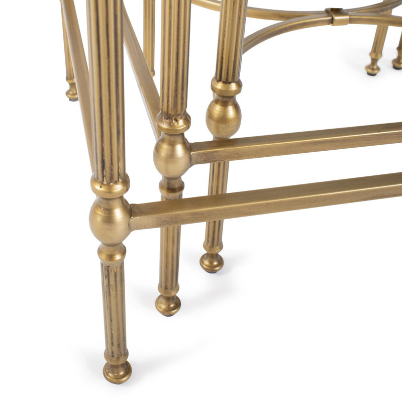 Bonnifait Antique Gold Nesting Tables