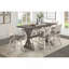 Mobilier de salle à manger à hauteur de comptoir rustique en bois d'hévéa