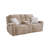 Cerro Sand Dual Power Console Loveseat