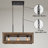 Aziz 3-Light Kitchen Island Brown Pendant Light
