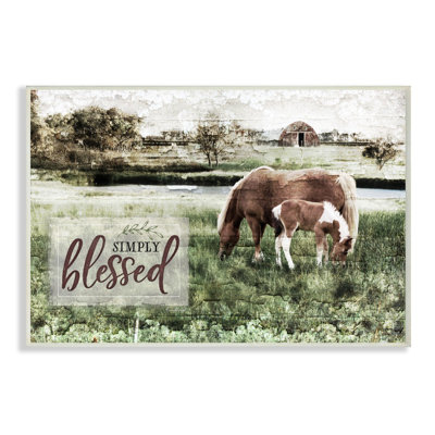 «Simply Blessed Distress Farm Yard Horses», photographie
