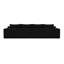 Canapé modulaire Boneless de 140 po en forme de nuage, canapé modulaire moderne avec siège profond, fauteuils rembourrés pour la chambre à coucher du salon, aucun assemblage requis (noir, 4 sièges)-970508036