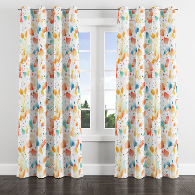Confetti For Kids Window curtains - Playful Confetti Breeze Grommet Curtain - 1 Panel