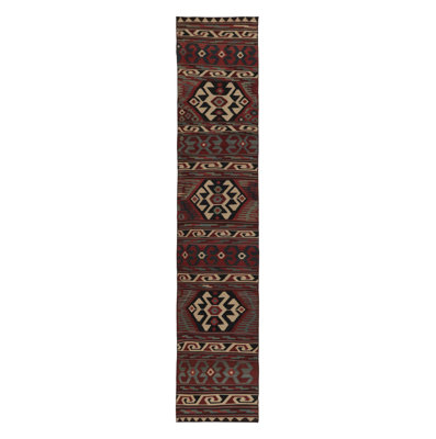 Kilim/Flatweave One-of-a-Kind 3'0x15'0 Hand Knotted Area Rug