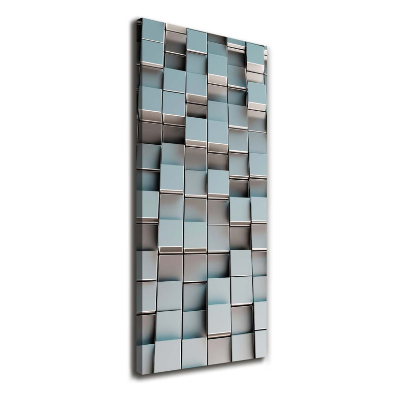 Wall Of Cubes - Wrapped Canvas Print