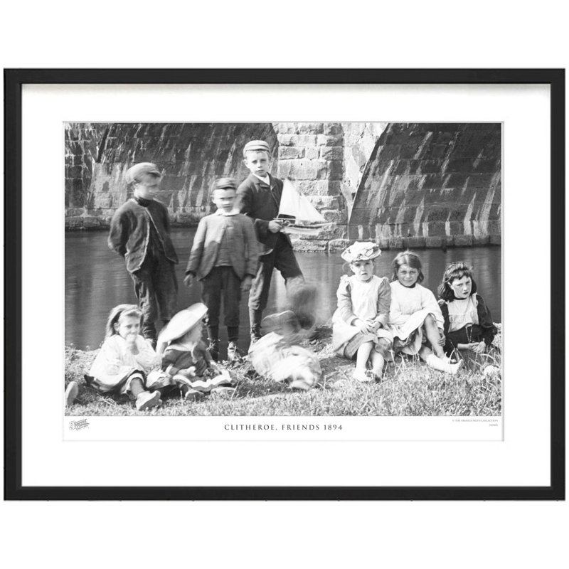 Clitheroe, Friends 1894 - Single Picture Frame Print, 60cm H x 80cm W x 2.3cm D
