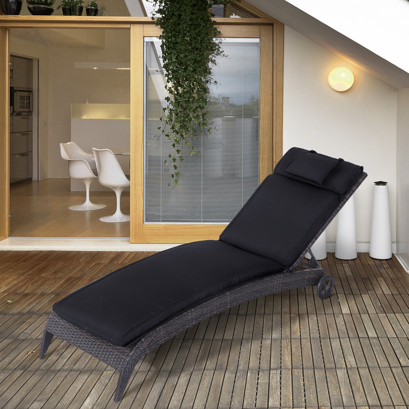 Garden Seat/Back Cushion, Black