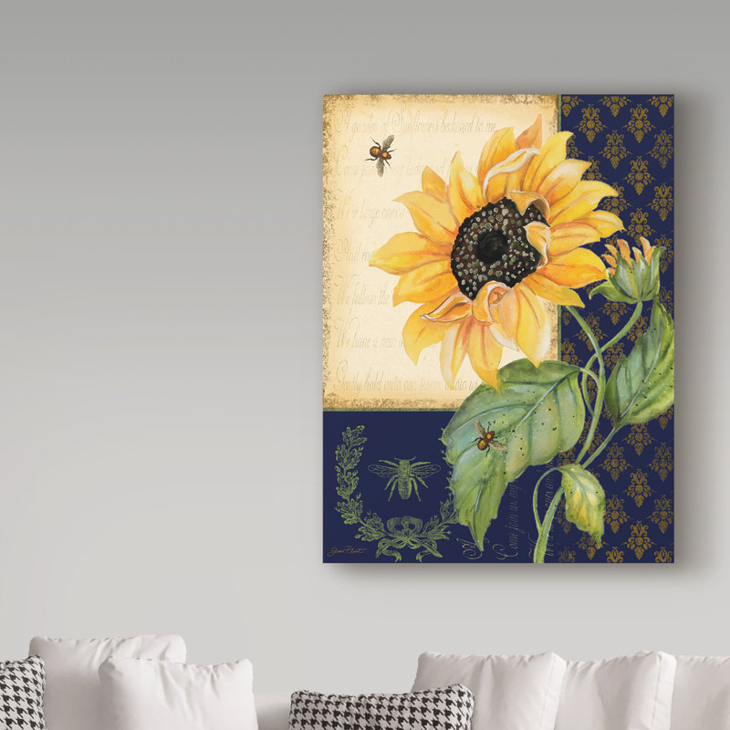 «Sunflower Melody» par Deagen, impression sur toile tendue, H 19 po x l 14 po x P 2 po
