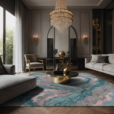 Tapis gris soyeux et moelleux
