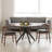 47.2" Solid Wood Round Dining Kitchen Table For 4-6 People With Intersecting Pedestal Base-98405875-98405879