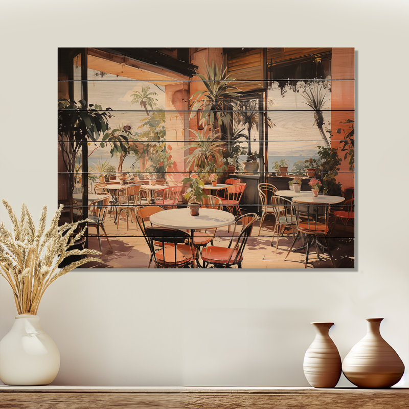 La Dolce, côte italienne VI sur bois, H 10 po x l 20 po x P 0,78 po