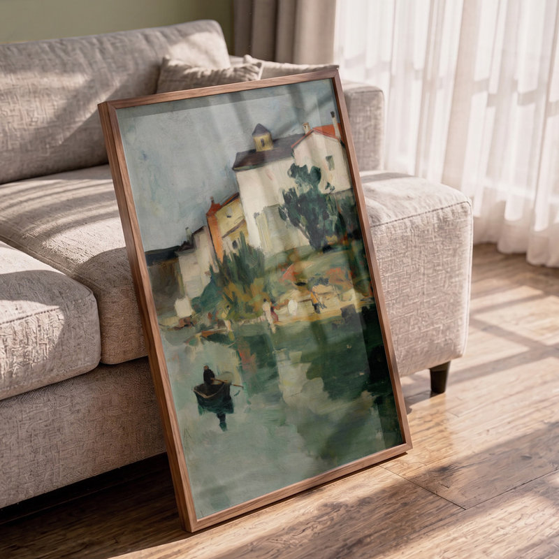 Eveningdrift by Treechild — Portrait Wall Art, 12 × 18, Matted Framed Print, Gold