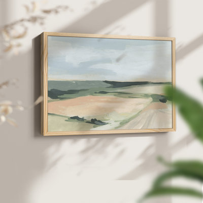 «Pastel Plains I», reproduction encadrée