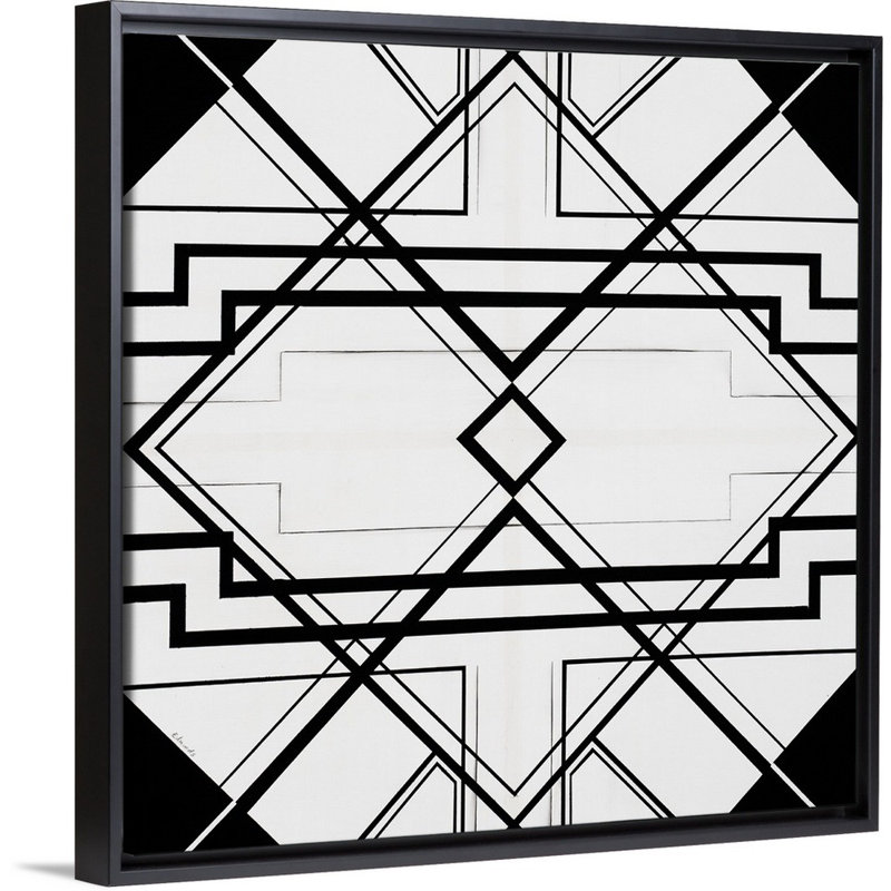 « glamour guidelines iii », impression sur toile, H 13,7 po x l 13,7 po x P 1,75 po, Cadre flottant noir