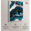 Art mural bleu sarcelle Tectonic III -598236980-598236981