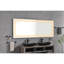 Miroir de salle de bain mural 72 po x 32 po avec éclairage à DEL 3 couleurs, brouillard, mémoire, gradation continue, verre à haute intensité, aluminium blanc, décoration de salle de bain brouillard à intensité variable avant et rétroéclairé, aluminium