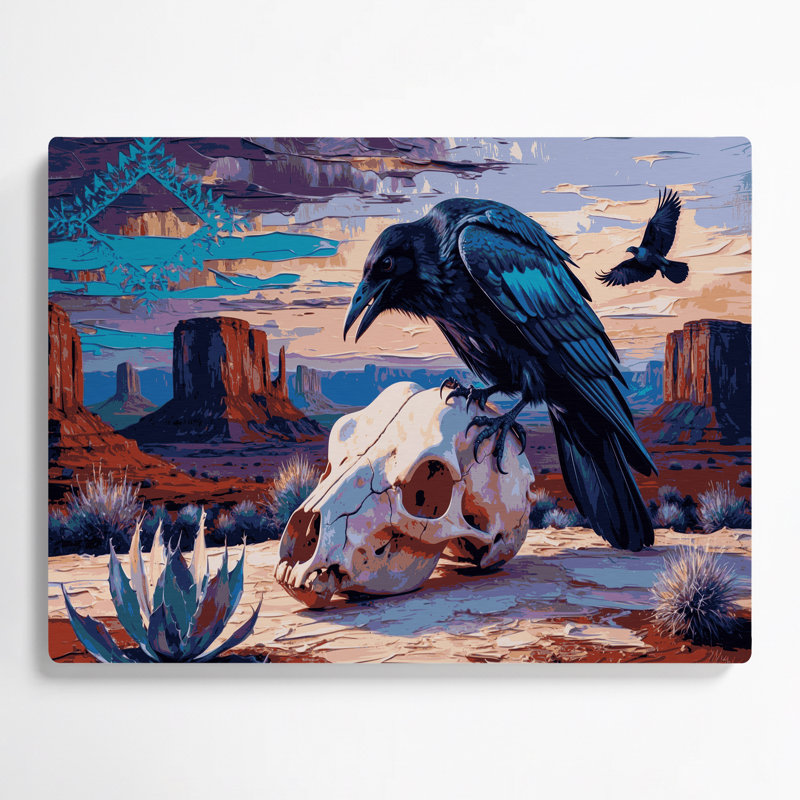 «Southwestern Animals», art mural en métal mauve 45