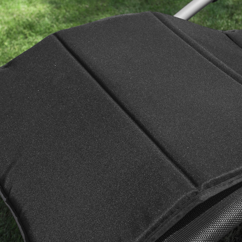 Chaise Lounge Garden Seat/Back Cushion, Black