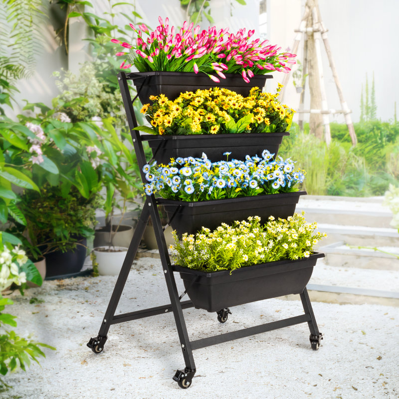 Jardin vertical Oliviamae, Noir, H 44 po x l 26 po x P 26 po