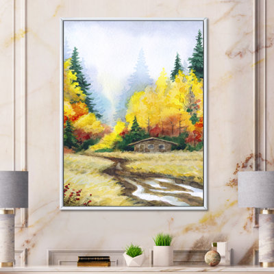 «Yellow Autumn Trees», reproduction sur toile