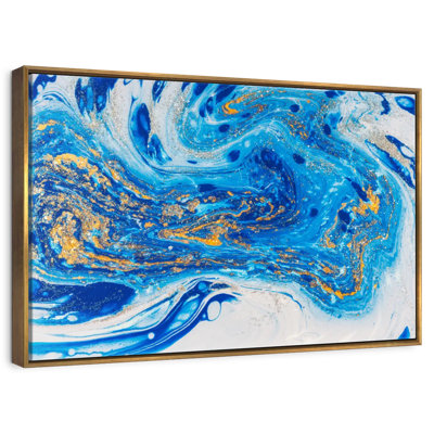 Tourbillons fluides azur