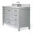 Cambridge 55'' Solid Wood Single Bathroom Vanity in Grey, with 1.5'' Carrara Marble Top, Center, Rectangle Sink-1787422549-1813933381