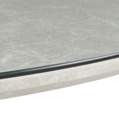 Baysen Tempered Glass Round Dining Table Protector