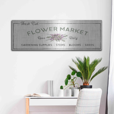 August Grove® 'Flower Market' by Lori Deiter, Metal Wall Art