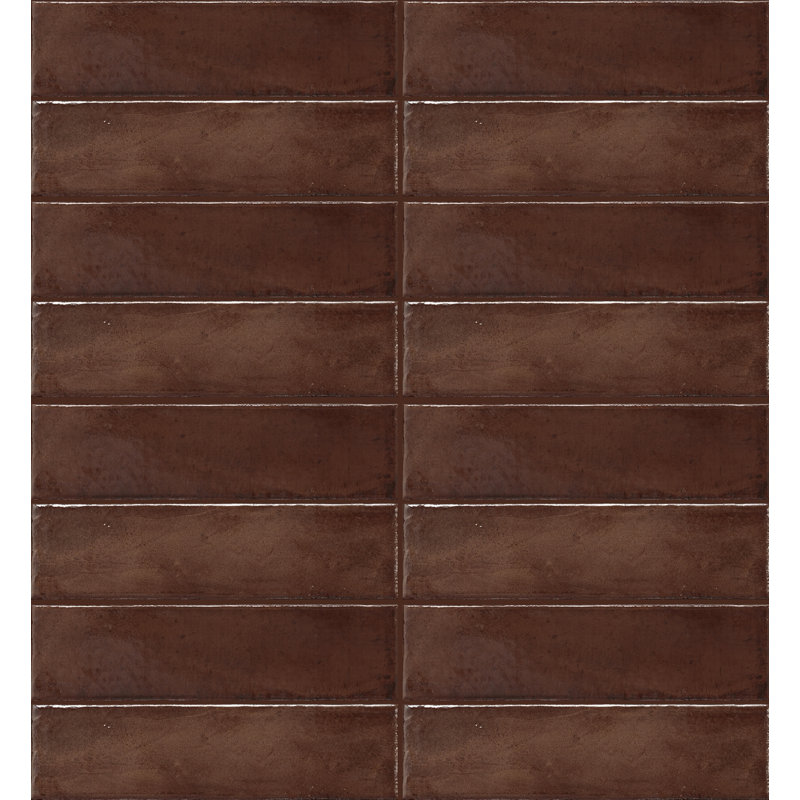 Laurent | 2"x8" Porcelain Wall Tile, Brown