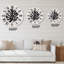 Minimal Tropical Palm Leaf On Grunge Texture - Tropical Wall Clock-60327371